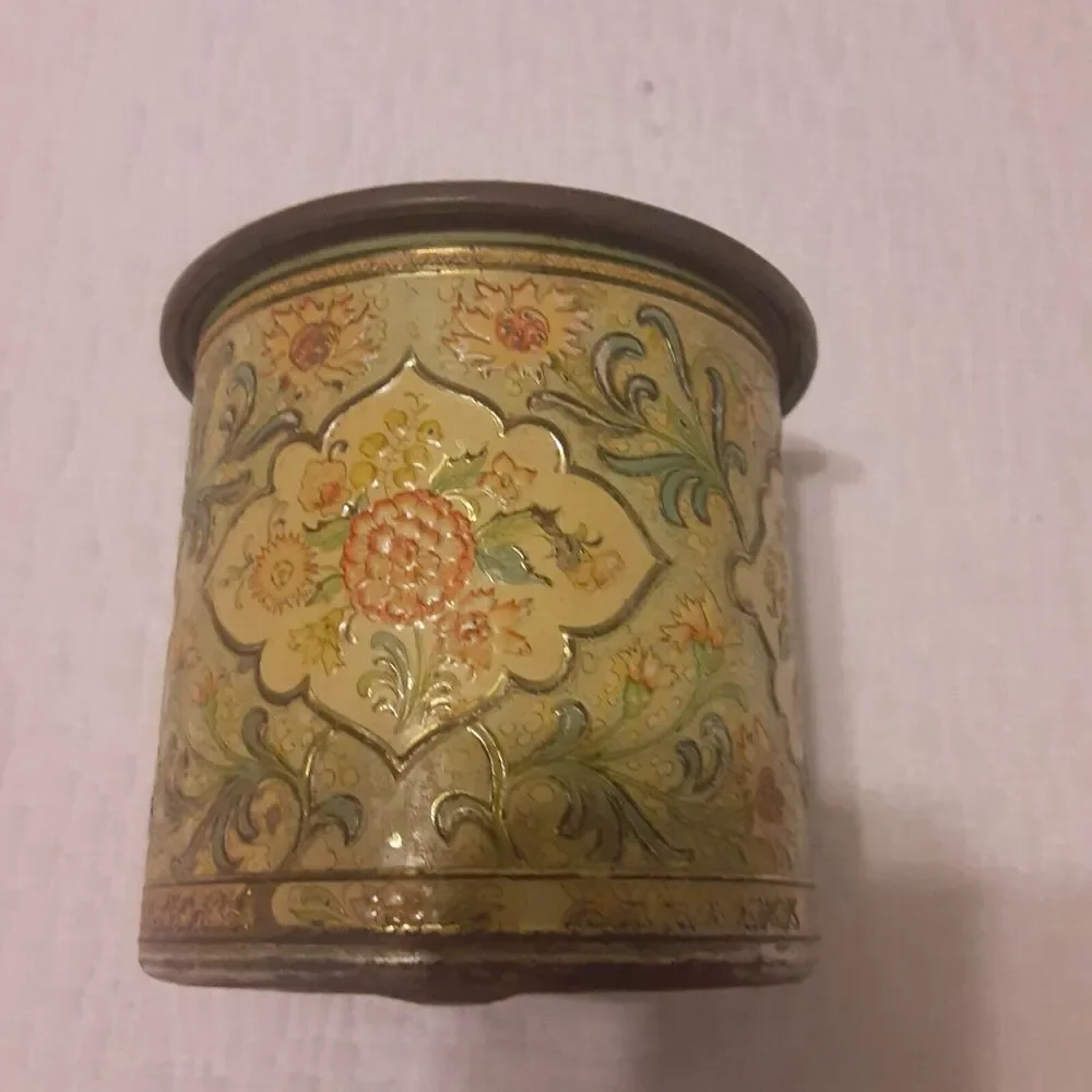 Vintage Holland Distressed Aged Tin Canister set Decor Cottage